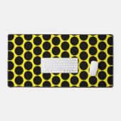 Noir Uni Points Jaune Clair Élégant (Clavier et souris)