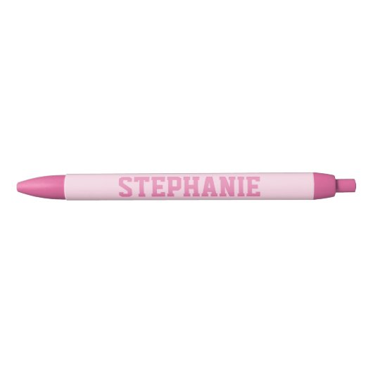 Noir Variété de patchs de stylo rose personnalisée (Devant)
