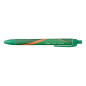 Noir Vert professionnel avec stylo publicitaire à rayur (Bas)