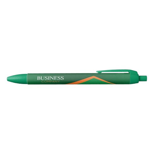 Noir Vert professionnel avec stylo publicitaire à rayur (Haut)