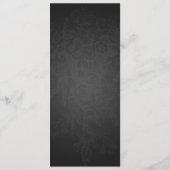 Noir victorien de Flourish de menu élégant de (Dos)