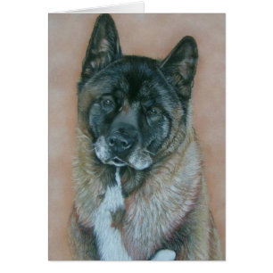 noir visage akita chien photo portrait réaliste ar