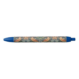 Noir William Morris Stylo à encre noire fraise