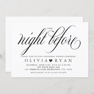 Noircissez la nuit avant invitation