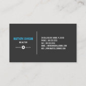 Noircissez les cartes de visite de l'agent (Dos)