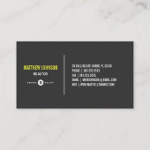 Noircissez les cartes de visite de l'agent (Dos)