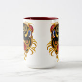 Noircissez 'les tasses chinoises de visage de (Centre)