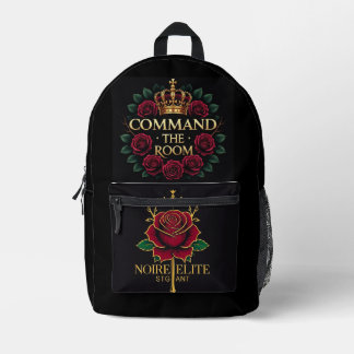 Noire Élité Royal Rose Crown Rugzak –Weelderige Lu