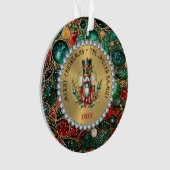 Noisette de Noël rouge or, cadre de Parties scinti (devant)