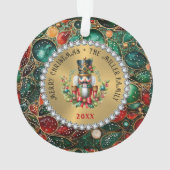 Noisette de Noël rouge or, cadre de Parties scinti (dos)