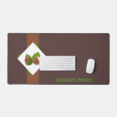 Noisettes et Mat de bureau Brown (Clavier et souris)