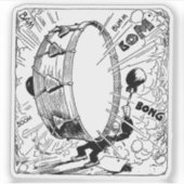 Noisy drummer sticker (Voorkant)