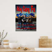 Noisy Kung Fu GodRock Poster (Keuken)
