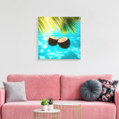 Noix de coco tropicales dans une impression sur to (Insitu(Salon))