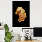 NOK HEAD (TERRACOTTA) POSTER (Thuiskantoor)