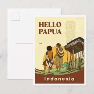 Noken Papoea Indonesië Reizen Briefkaart