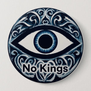 NoKingsEvilEye Ronde Button 4,0 Cm