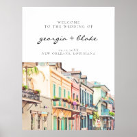 NOLA | Affiche de bienvenue Mariage de la Nouvelle