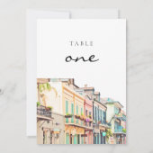 Nola - Aquarelle Nouvelle-Orléans Numéros de table (Dos)