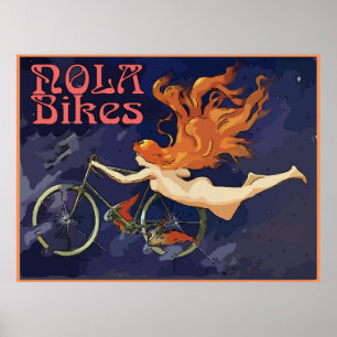  NOLA Bikes Angel Poster