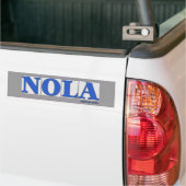 NOLA, Blue Letter Street Tegels Bumpersticker (Op Truck)