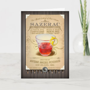 NOLA Collectie Sazerac Cocktail Kaart