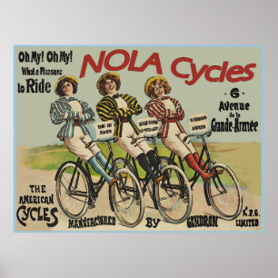  NOLA-fietsen en Poster