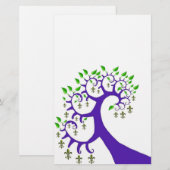 NOLA FLEUR DE LIS TREE BRIEFPAPIER (Voorkant / Achterkant)