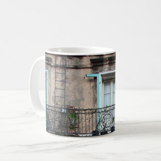 NOLA French Quarter balcony mok (Voorkant links)