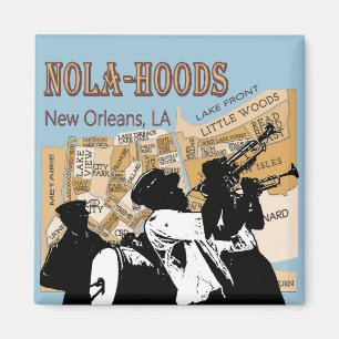 Nola Hoods Brass Band Magneet