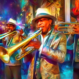NOLA JAZZ FEST BRIEFKAART
