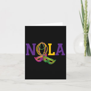 Nola Mardi Gras Grappig 504 New Orleans Louisiana Kaart