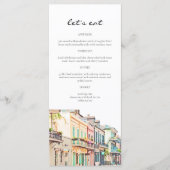 NOLA New Orleans Bourbon Street Cartes de menu (Devant)