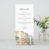 NOLA New Orleans Bourbon Street Menu-kaarten Menu (Staand voorkant)