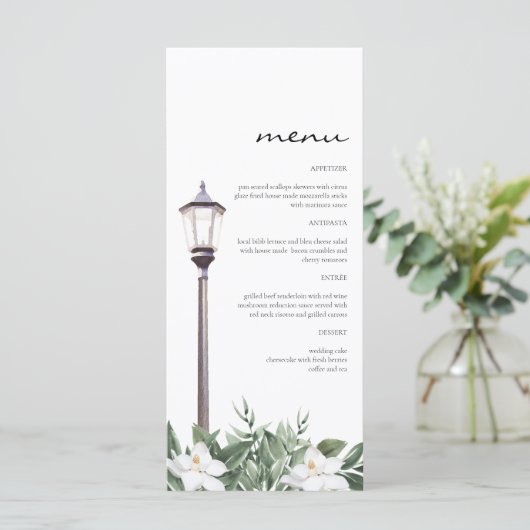 NOLA New Orleans Magnolia Bourbon Street Menu (Debout devant)