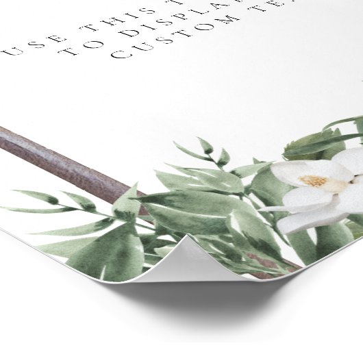 NOLA New Orleans Magnolia Custom Editable Sign Poster (Hoek)