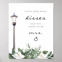 NOLA New Orleans raden hoeveel Kisses Bridal Sign