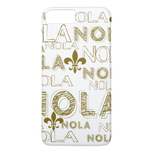 NOLA NOLA Gold Fleur-de-lis Case-Mate iPhone Case (Achterkant)