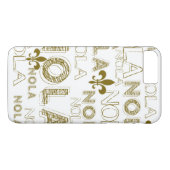 NOLA NOLA Gold Fleur-de-lis Case-Mate iPhone Case (Achterkant (Horizontaal))