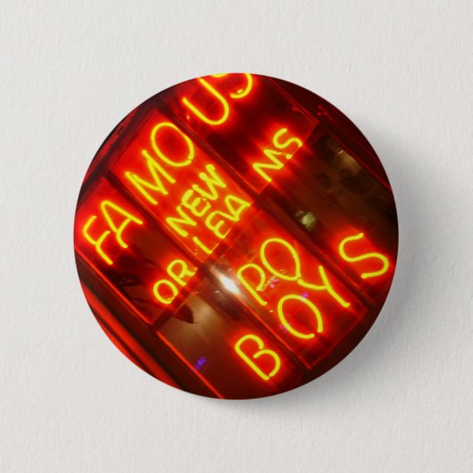 NOLA Po Boys Ronde Button 5,7 Cm (Voorkant)