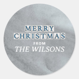 NOLA STREET TEGELS VROLIJK KERSTFEEST RONDE STICKER