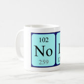 Nola tasse de nom de table périodique (Devant gauche)