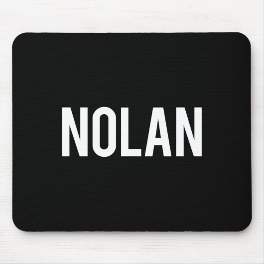 Nolan - Cool New Funny Name Fan Gift Tee  Muismat (Voorkant)