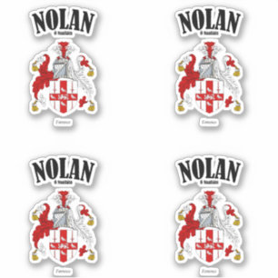 Nolan Crest Iers Vertaling & Betekenis (x4) Sticker