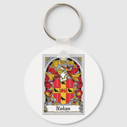 Nolan Family Crest Sleutelhanger (Voorkant)
