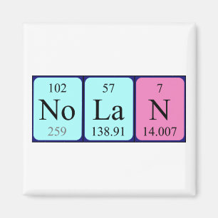 Nolan periodieke table name magnet magneet