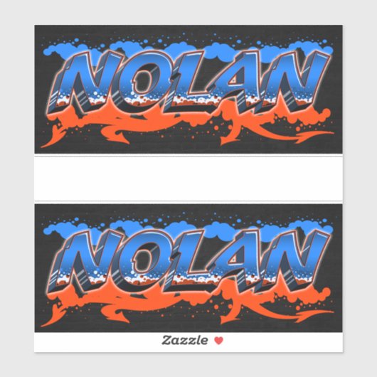 Nolan Vorname Name Graffiti Aufkleber Sticker (Vel)