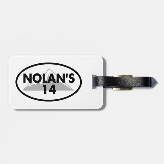 Nolan's 14 Colorado Oval Bagagelabel (Achterkant horizontaal)