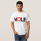 NOLE met hart op T-shirts, Mokken, Petten T-shirt (Voorkant volledig)