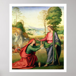 Noli me Tangere, c.1508 (olie op canvas) Poster